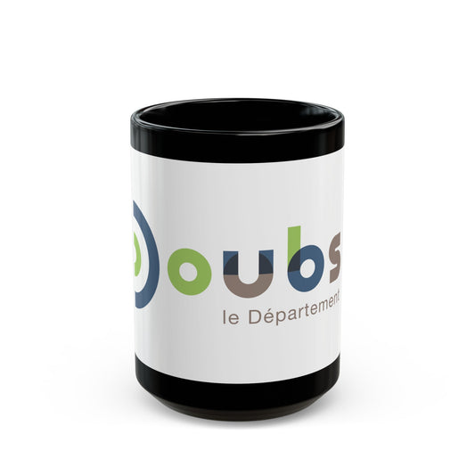 Flag of Doubs France - Black Coffee Mug-15oz-The Sticker Space