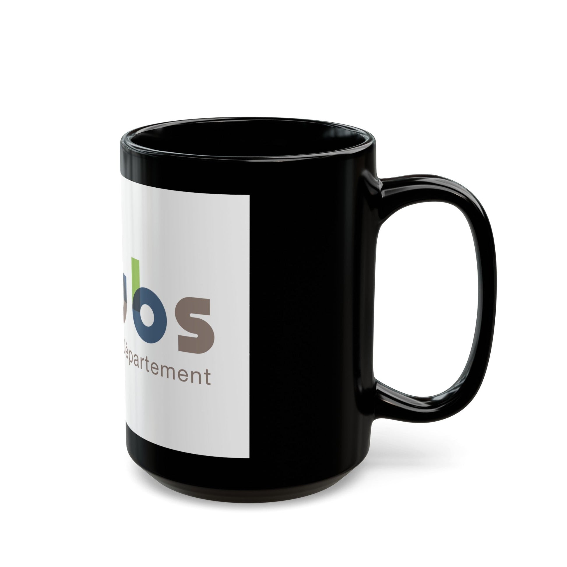 Flag of Doubs France - Black Coffee Mug-The Sticker Space