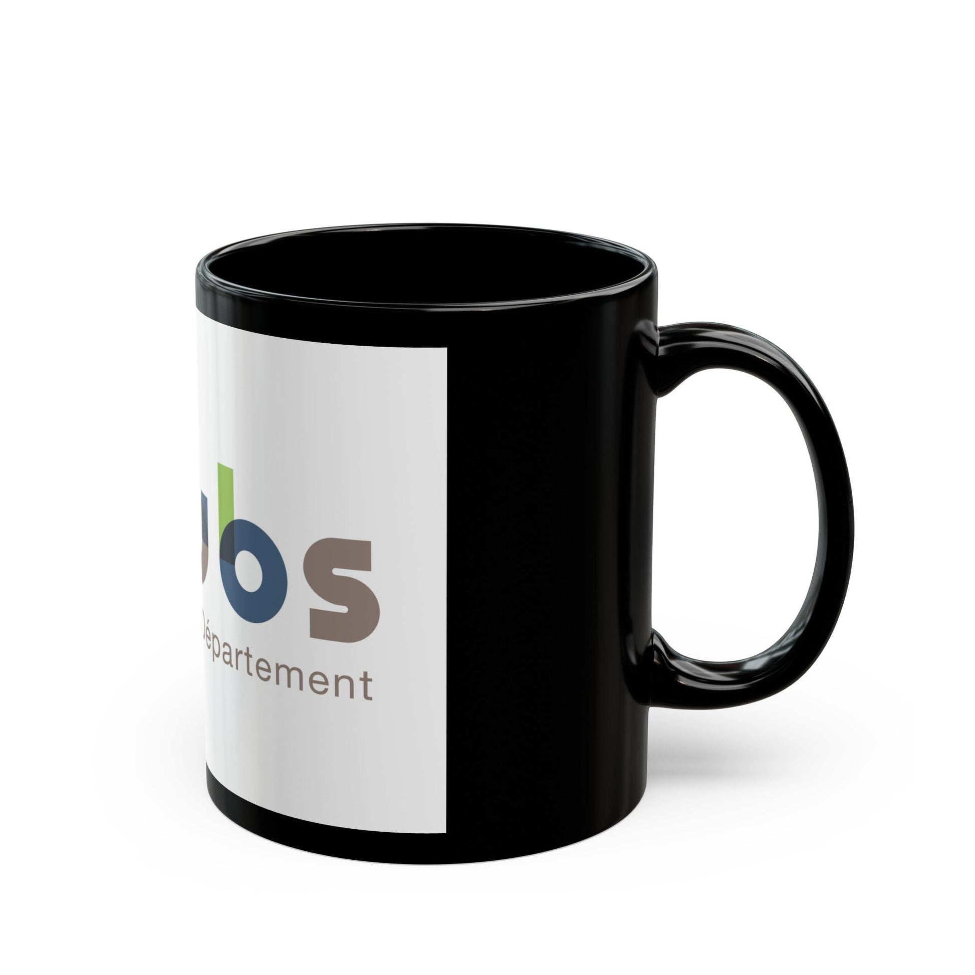 Flag of Doubs France - Black Coffee Mug-The Sticker Space