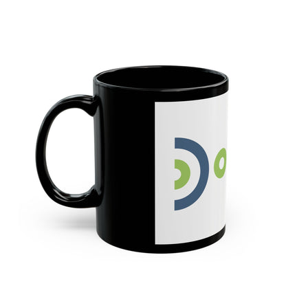 Flag of Doubs France - Black Coffee Mug-The Sticker Space