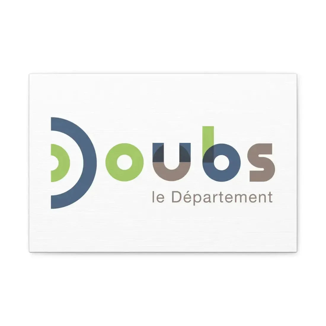 Flag of Doubs France - Canvas Wall Art 18″ x 12″ 1.25" - The Sticker Space