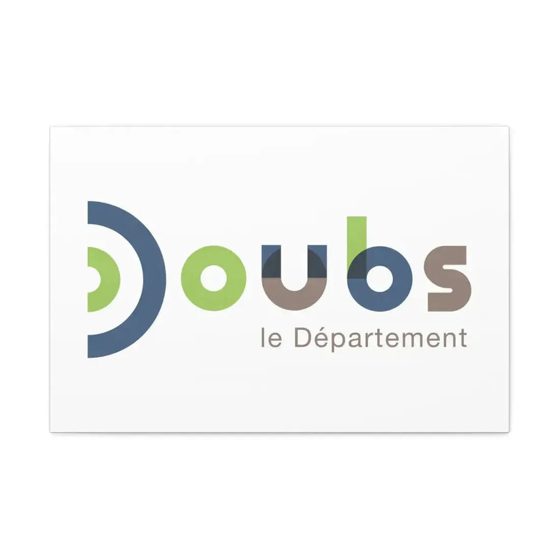 Flag of Doubs France - Canvas Wall Art 30" x 20" 1.25" - The Sticker Space