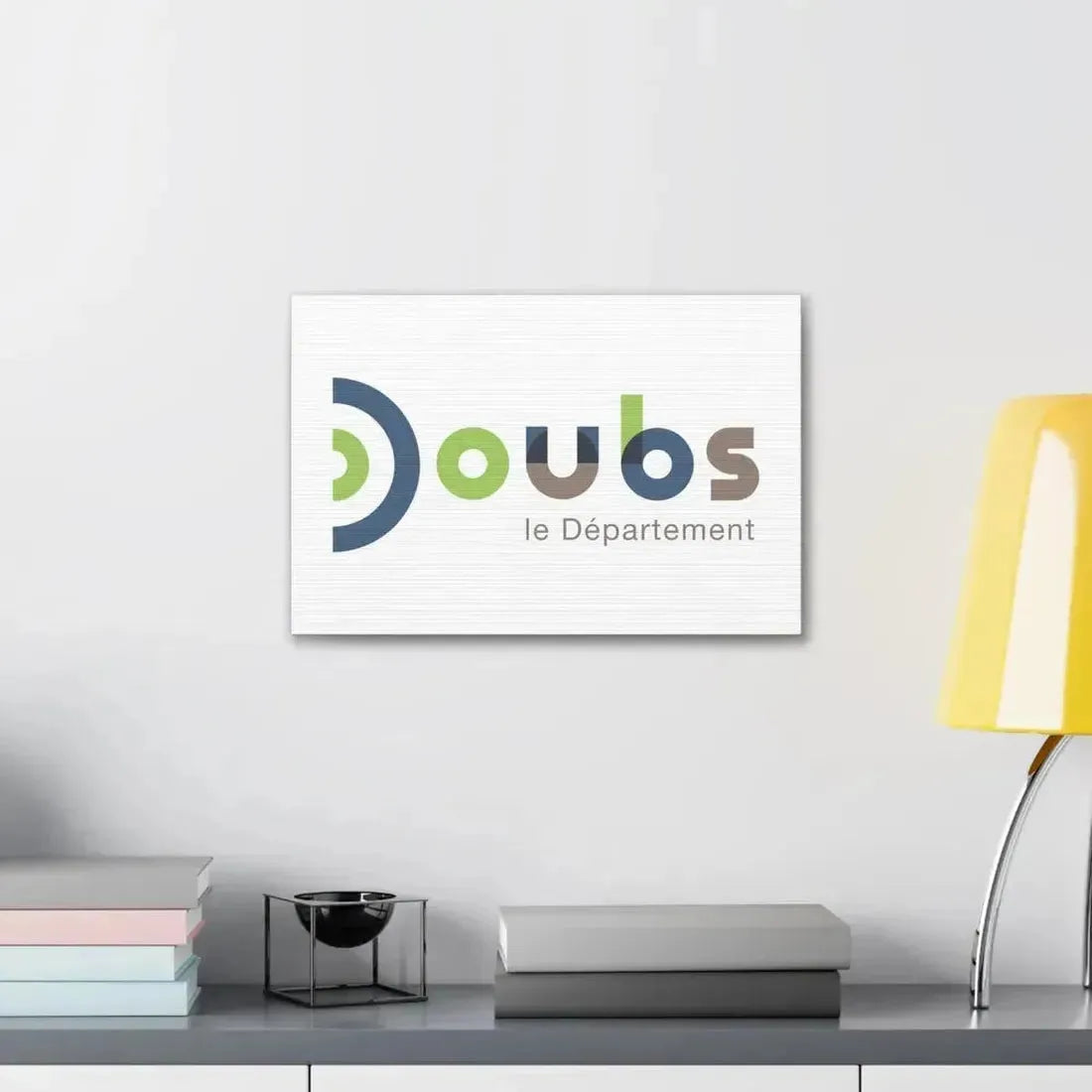 Flag of Doubs France - Canvas Wall Art - The Sticker Space