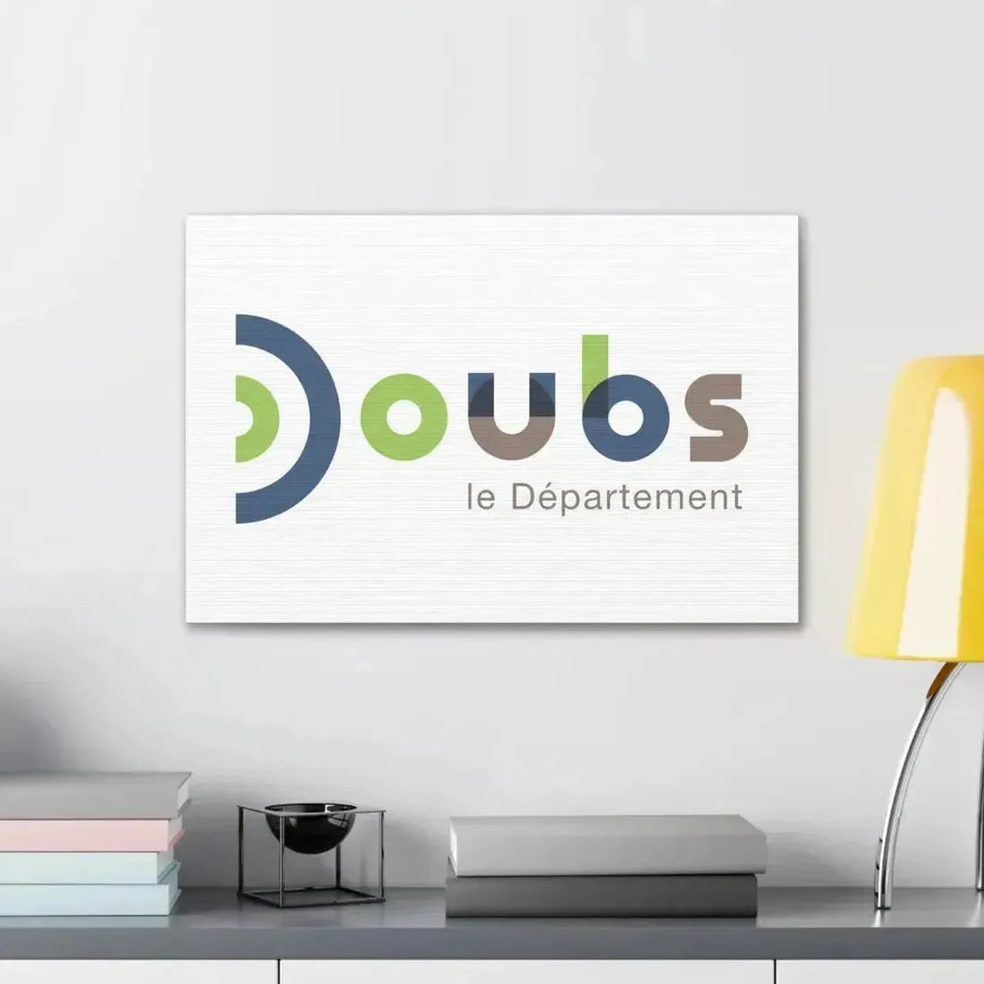 Flag of Doubs France - Canvas Wall Art - The Sticker Space