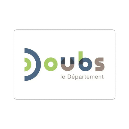 Flag of Doubs France STICKER Vinyl Die-Cut Decal 4 Inch - The Sticker Space