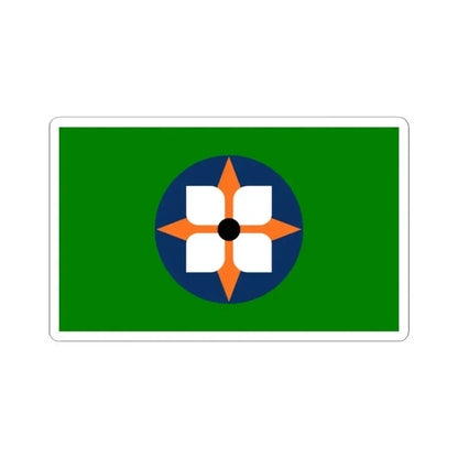 Flag of Dowagiac Michigan (United States) STICKER Vinyl Kiss-Cut Decal 2 Inch White - The Sticker Space