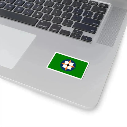 Flag of Dowagiac Michigan (United States) STICKER Vinyl Kiss-Cut Decal - The Sticker Space