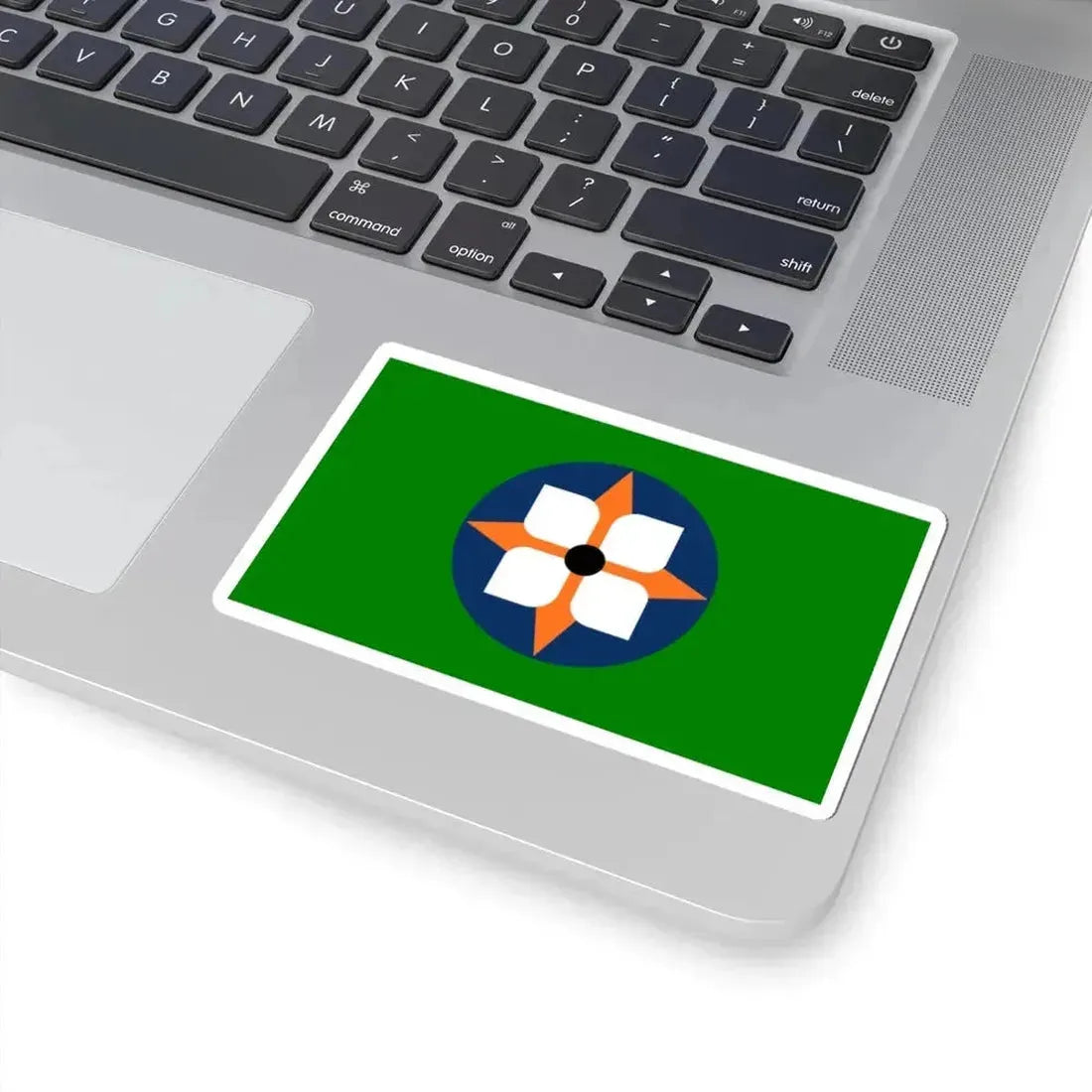 Flag of Dowagiac Michigan (United States) STICKER Vinyl Kiss-Cut Decal - The Sticker Space