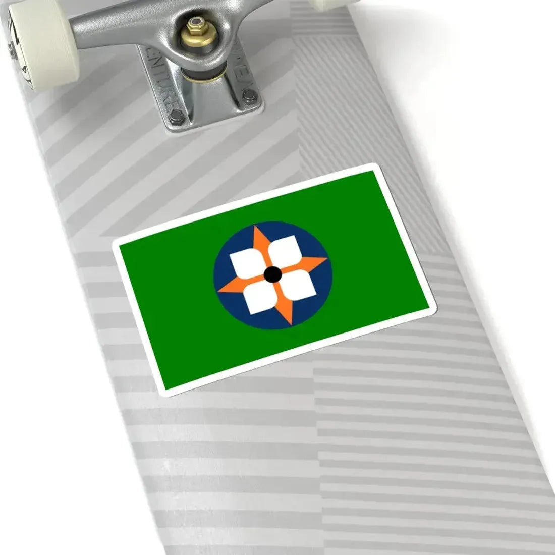 Flag of Dowagiac Michigan (United States) STICKER Vinyl Kiss-Cut Decal - The Sticker Space