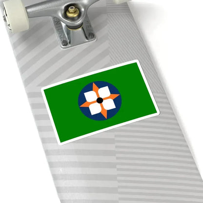 Flag of Dowagiac Michigan (United States) STICKER Vinyl Kiss-Cut Decal - The Sticker Space