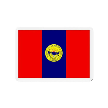 Flag of Downey California - Refrigerator Magnet 3 Inch - The Sticker Space