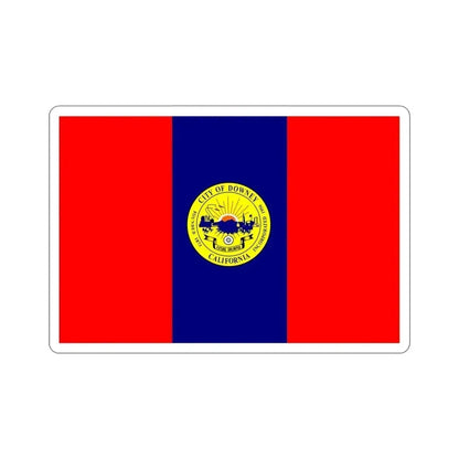 Flag of Downey California USA STICKER Vinyl Die-Cut Decal 4 Inch - The Sticker Space