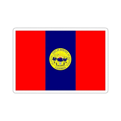 Flag of Downey California USA STICKER Vinyl Die-Cut Decal 5 Inch - The Sticker Space