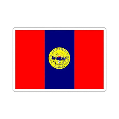 Flag of Downey California USA STICKER Vinyl Die-Cut Decal 6 Inch - The Sticker Space