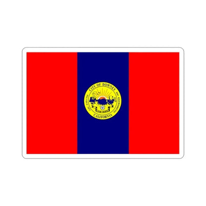 Flag of Downey California USA STICKER Vinyl Die-Cut Decal - The Sticker Space