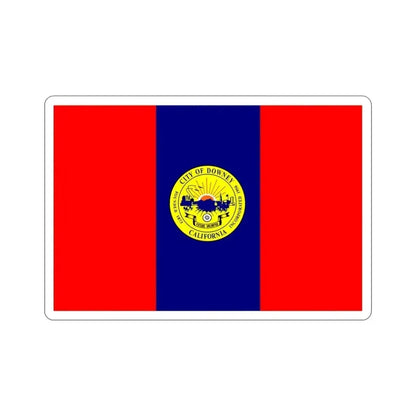 Flag of Downey California USA STICKER Vinyl Die-Cut Decal - The Sticker Space