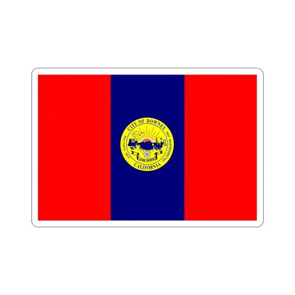 Flag of Downey California USA STICKER Vinyl Die-Cut Decal - The Sticker Space