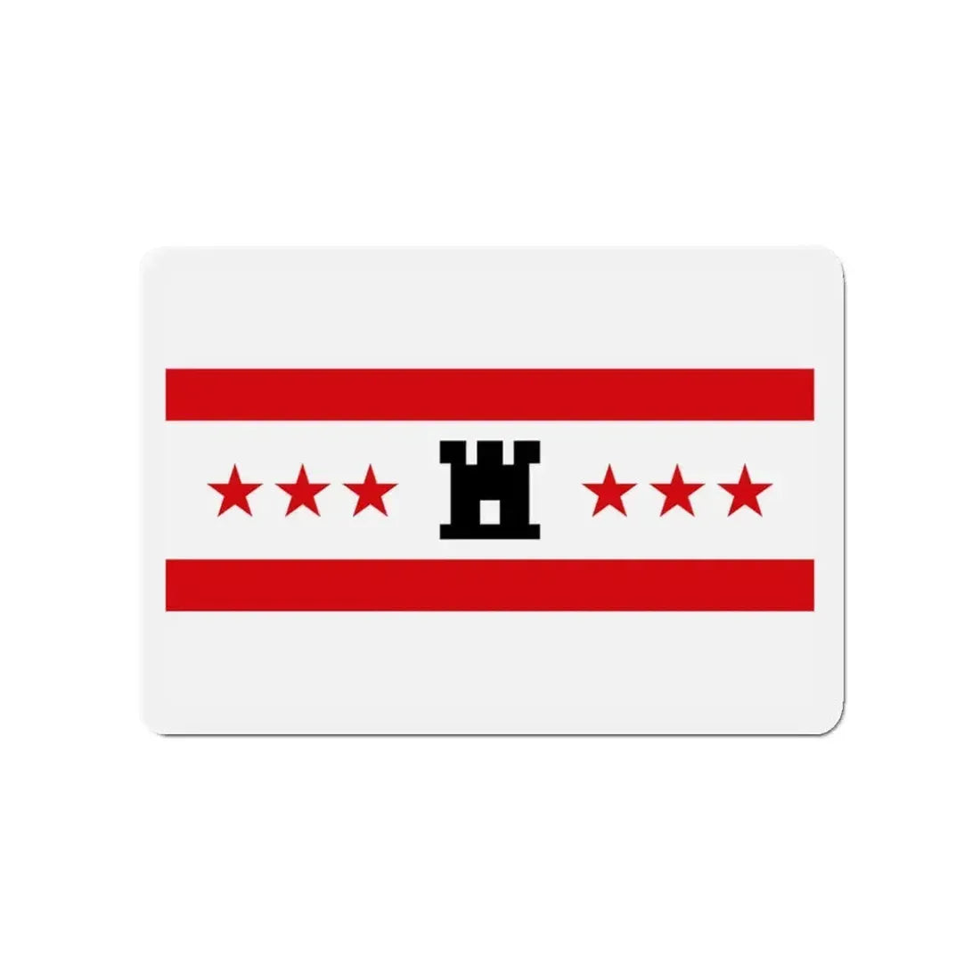 Flag of Drenthe Netherlands - Refrigerator Magnet 3 Inch - The Sticker Space