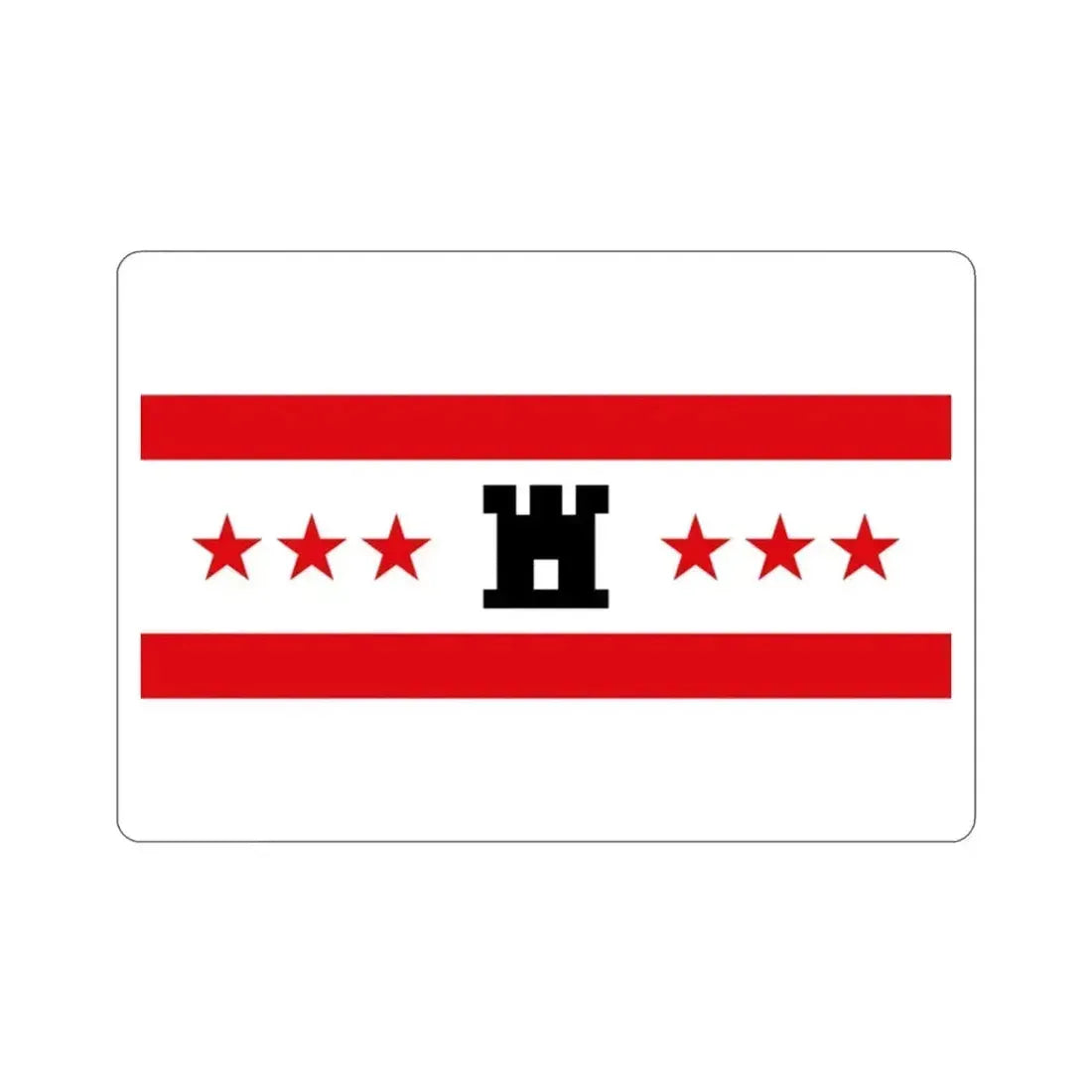 Flag of Drenthe Netherlands STICKER Vinyl Die-Cut Decal 2 Inch - The Sticker Space