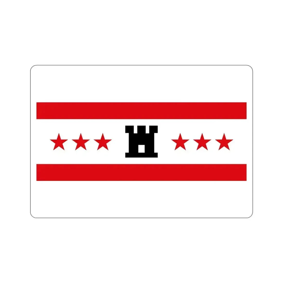 Flag of Drenthe Netherlands STICKER Vinyl Die-Cut Decal 4 Inch - The Sticker Space