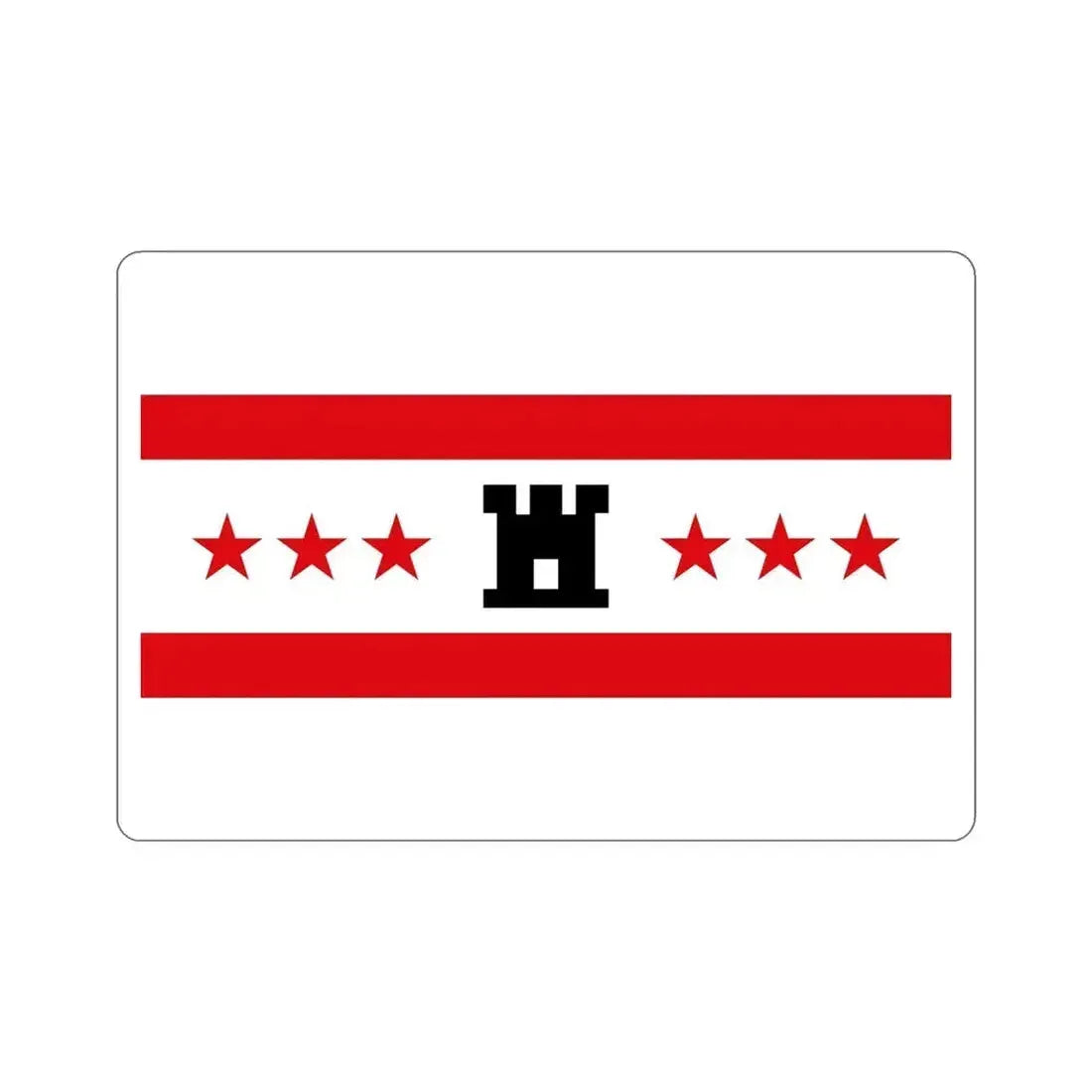 Flag of Drenthe Netherlands STICKER Vinyl Die-Cut Decal 5 Inch - The Sticker Space