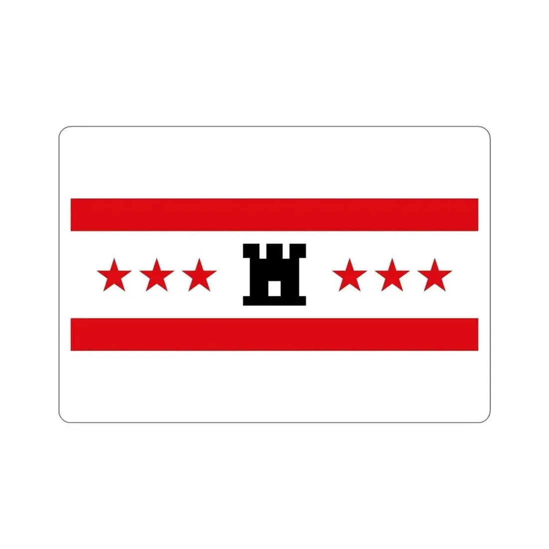 Flag of Drenthe Netherlands STICKER Vinyl Die-Cut Decal 5 Inch - The Sticker Space