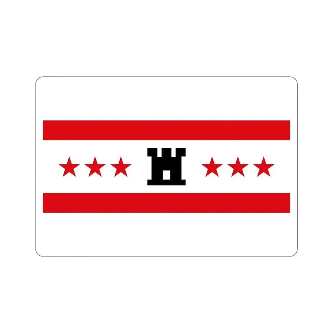Flag of Drenthe Netherlands STICKER Vinyl Die-Cut Decal 6 Inch - The Sticker Space