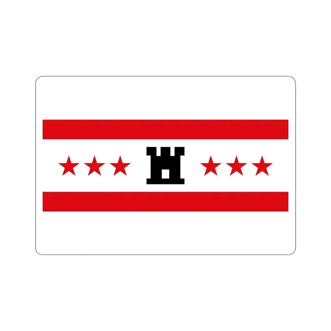 Flag of Drenthe Netherlands STICKER Vinyl Die-Cut Decal 6 Inch - The Sticker Space