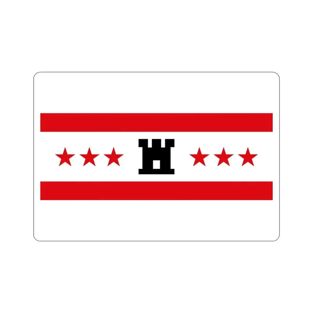 Flag of Drenthe Netherlands STICKER Vinyl Die-Cut Decal - The Sticker Space