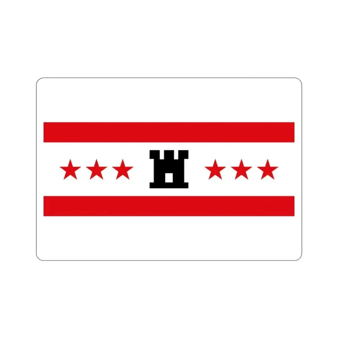 Flag of Drenthe Netherlands STICKER Vinyl Die-Cut Decal - The Sticker Space