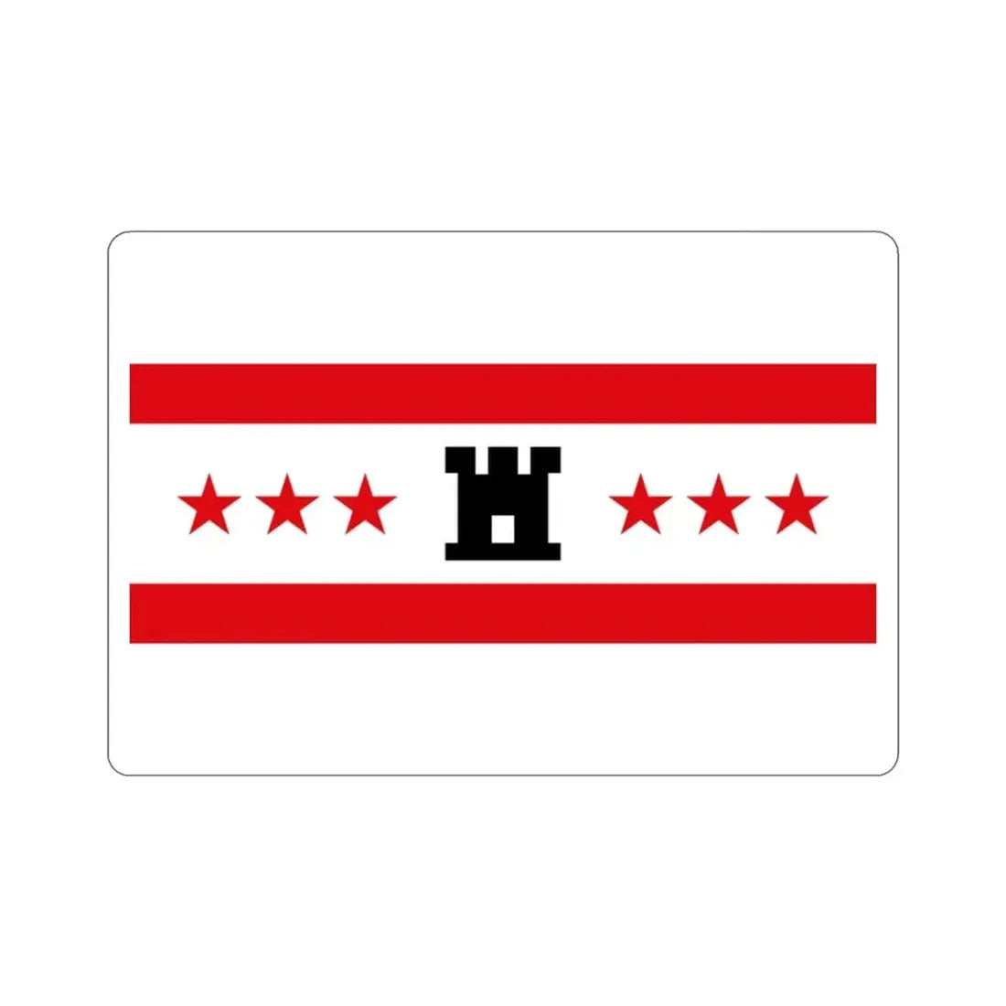 Flag of Drenthe Netherlands STICKER Vinyl Die-Cut Decal - The Sticker Space