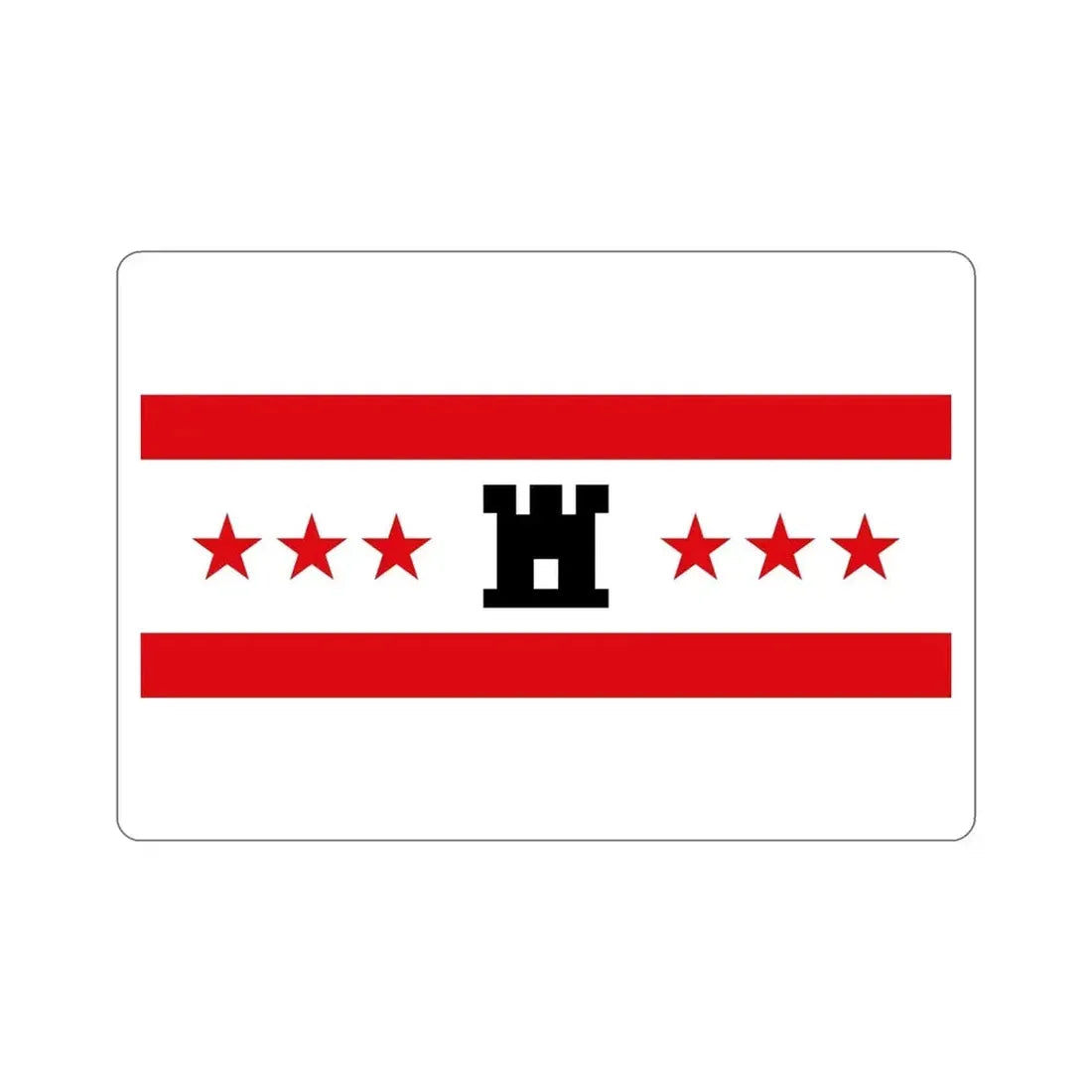 Flag of Drenthe Netherlands STICKER Vinyl Die-Cut Decal - The Sticker Space