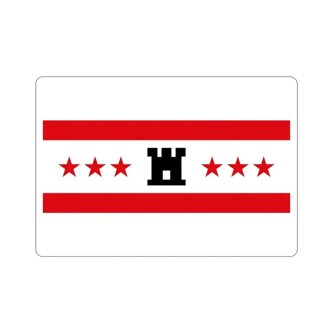 Flag of Drenthe Netherlands STICKER Vinyl Die-Cut Decal - The Sticker Space