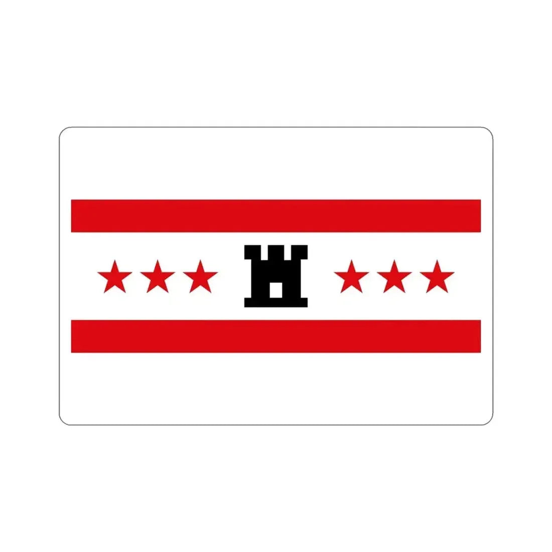 Flag of Drenthe Netherlands STICKER Vinyl Die-Cut Decal - The Sticker Space