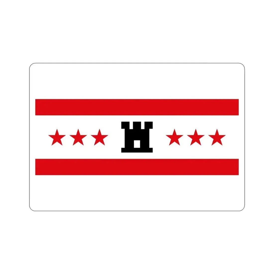 Flag of Drenthe Netherlands STICKER Vinyl Die-Cut Decal - The Sticker Space