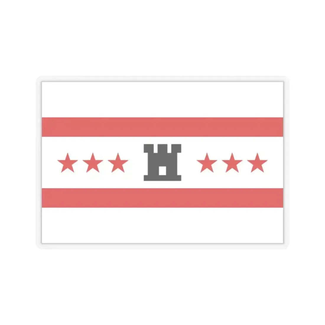 Flag of Drenthe Netherlands - STICKER Vinyl Kiss-Cut Decal 2 Inch Transparent - The Sticker Space