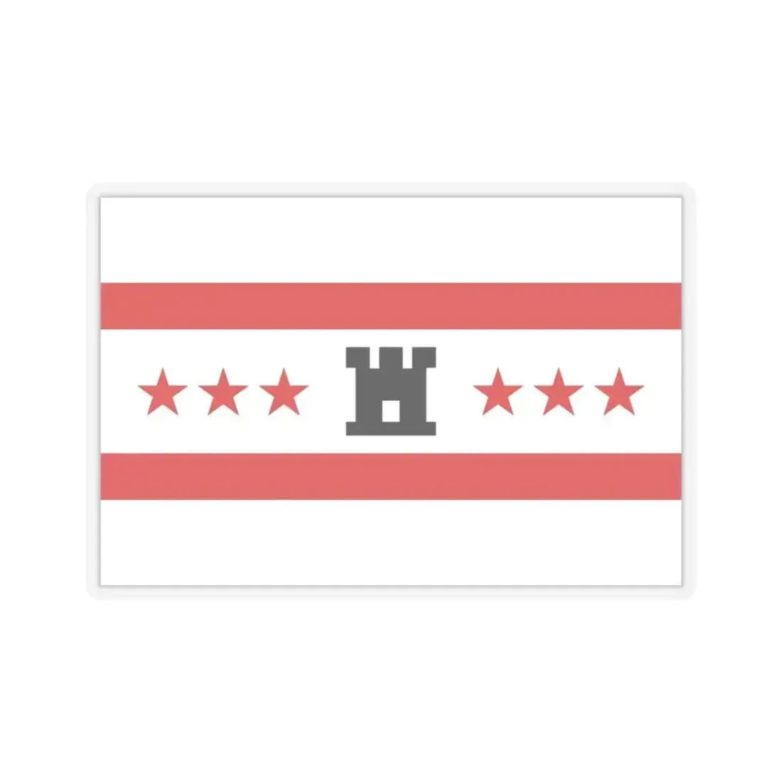 Flag of Drenthe Netherlands - STICKER Vinyl Kiss-Cut Decal 3 Inch Transparent - The Sticker Space