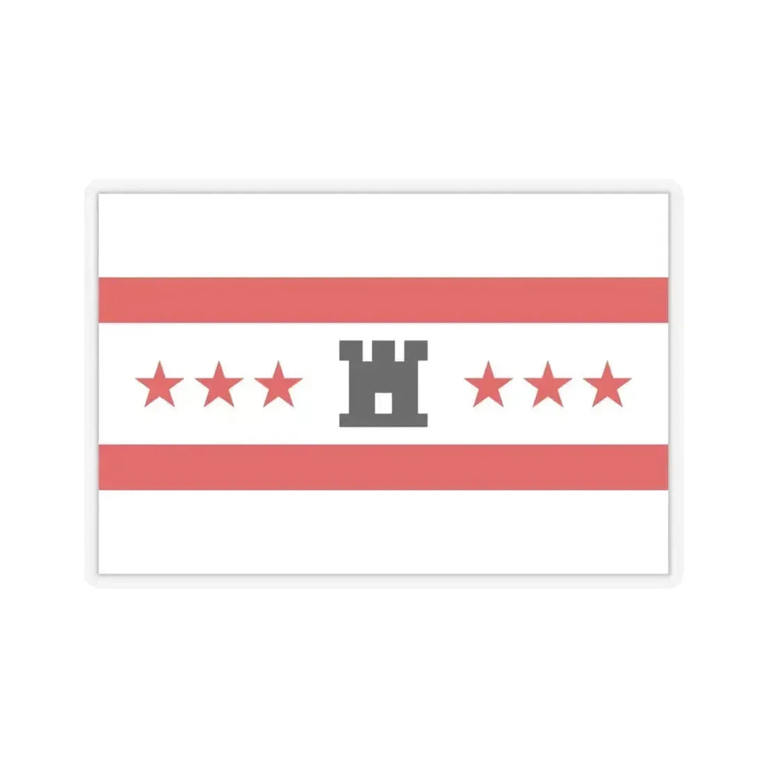 Flag of Drenthe Netherlands - STICKER Vinyl Kiss-Cut Decal 4 Inch Transparent - The Sticker Space