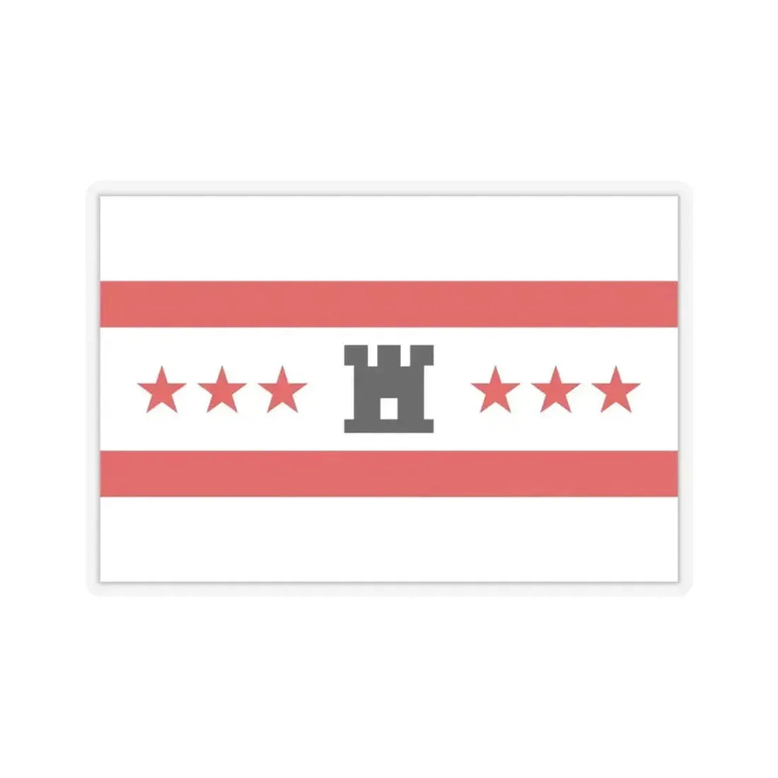 Flag of Drenthe Netherlands - STICKER Vinyl Kiss-Cut Decal 6 Inch Transparent - The Sticker Space