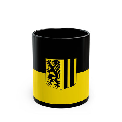 Flag of Dresden Germany - Black Coffee Mug-11oz-The Sticker Space