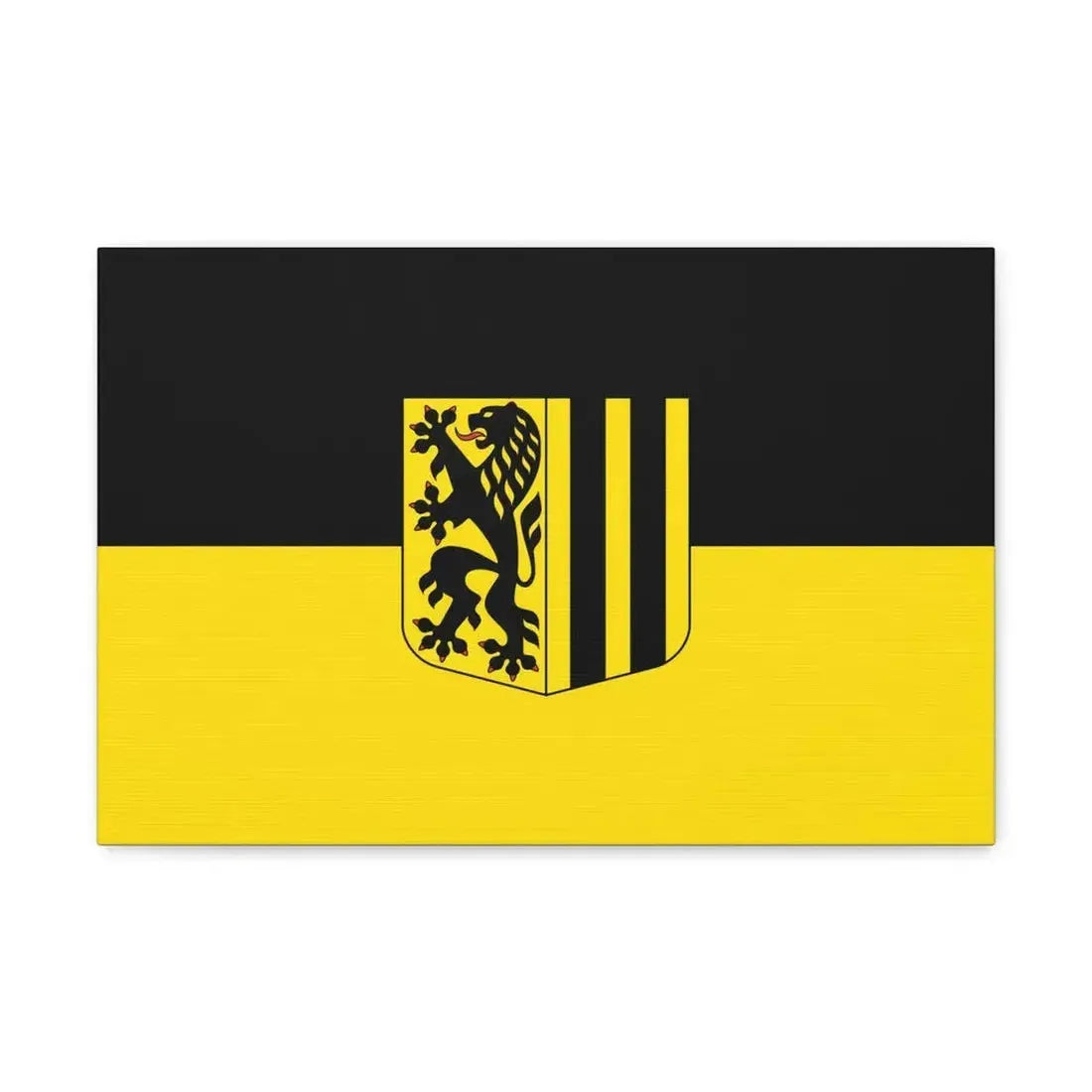 Flag of Dresden Germany - Canvas Wall Art 18″ x 12″ 1.25" - The Sticker Space