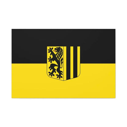 Flag of Dresden Germany - Canvas Wall Art 36" x 24" 1.25" - The Sticker Space