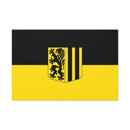 Flag of Dresden Germany - Canvas Wall Art 36" x 24" 1.25" - The Sticker Space