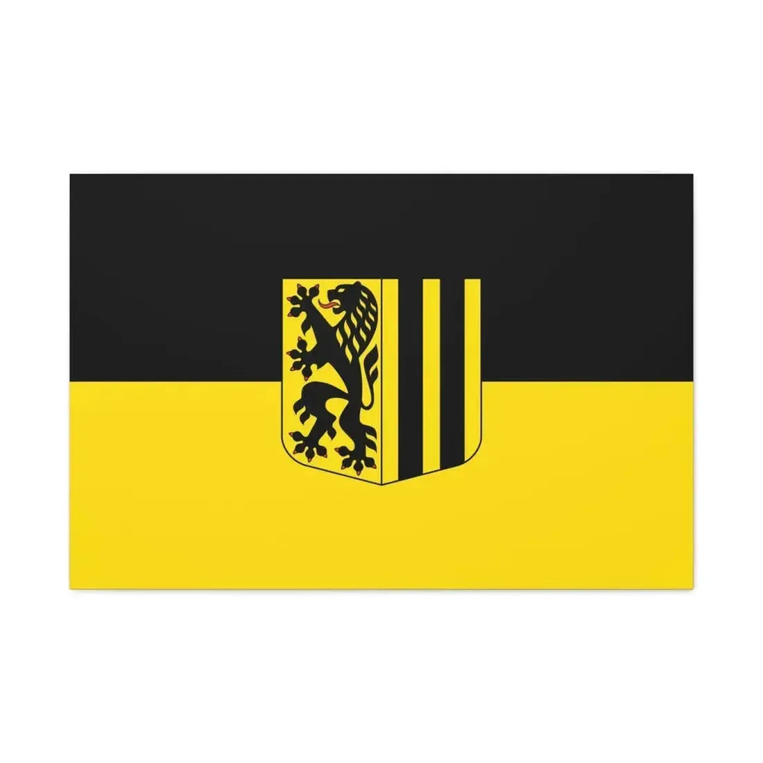 Flag of Dresden Germany - Canvas Wall Art - The Sticker Space