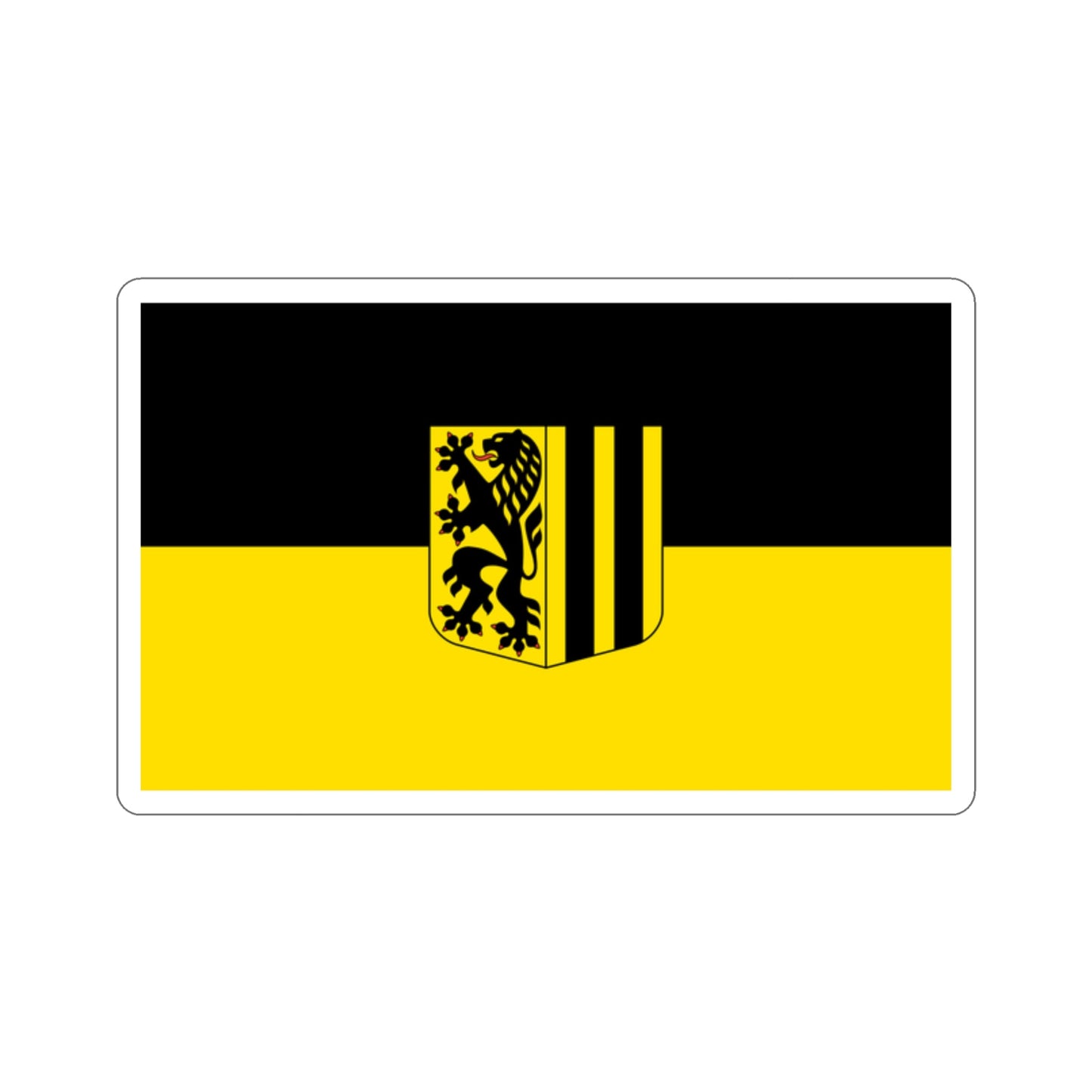 Flag of Dresden Germany STICKER Vinyl Die-Cut Decal-2 Inch-The Sticker Space