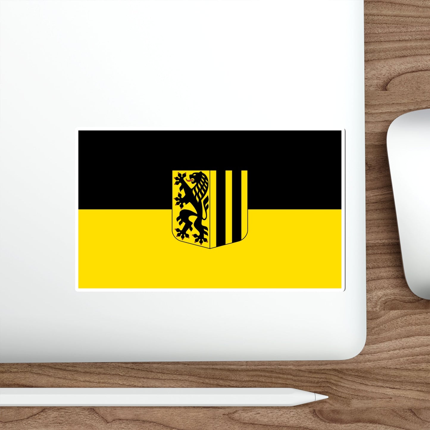 Flag of Dresden Germany STICKER Vinyl Die-Cut Decal-The Sticker Space