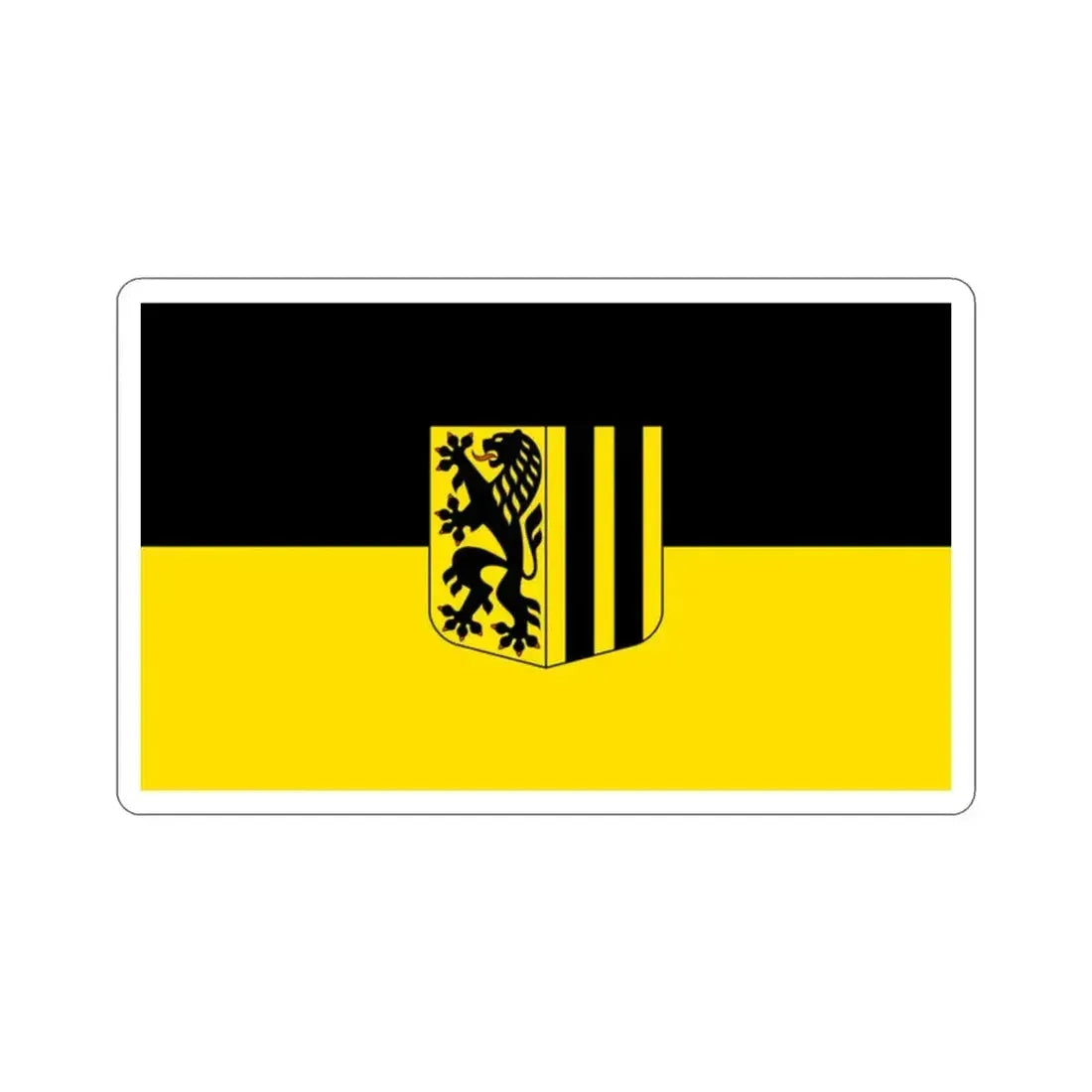 Flag of Dresden Germany STICKER Vinyl Die-Cut Decal - The Sticker Space