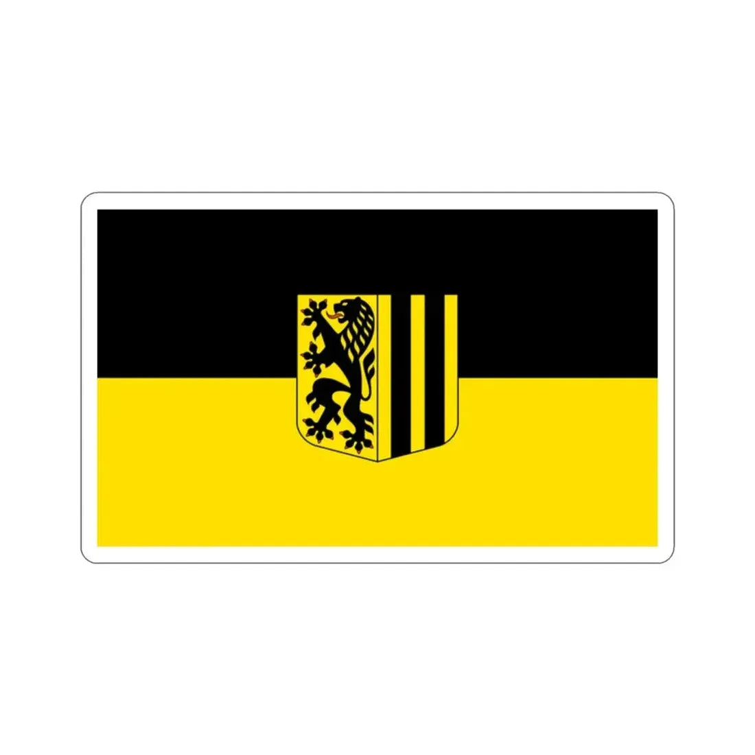 Flag of Dresden Germany STICKER Vinyl Die-Cut Decal - The Sticker Space