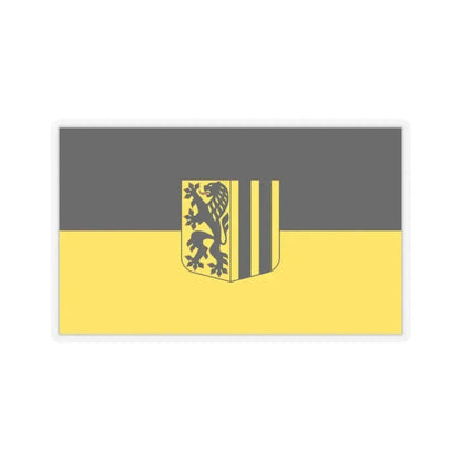 Flag of Dresden Germany - STICKER Vinyl Kiss-Cut Decal 2 Inch Transparent - The Sticker Space