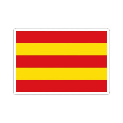 Flag of Drogenbos (Belgium) STICKER Vinyl Kiss-Cut Decal 2 Inch White - The Sticker Space